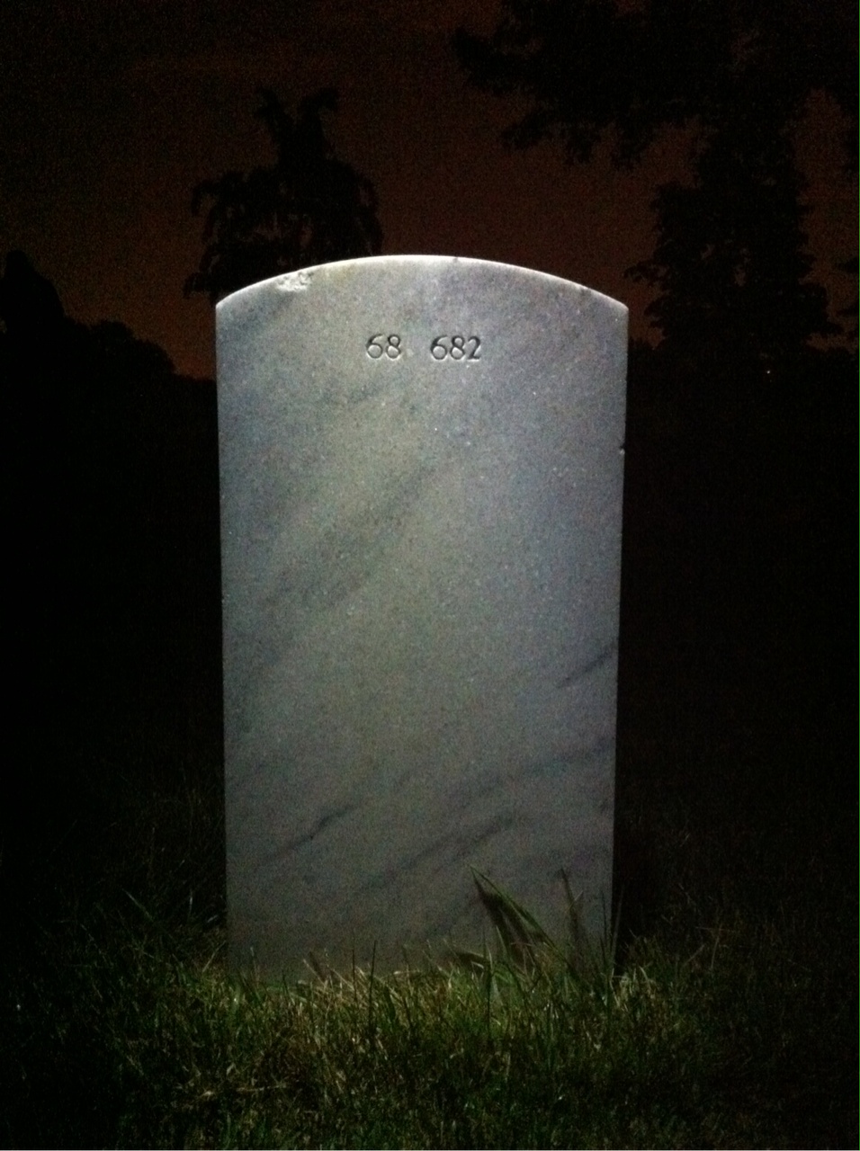 Back of headstone — Jeffrey Mrowca