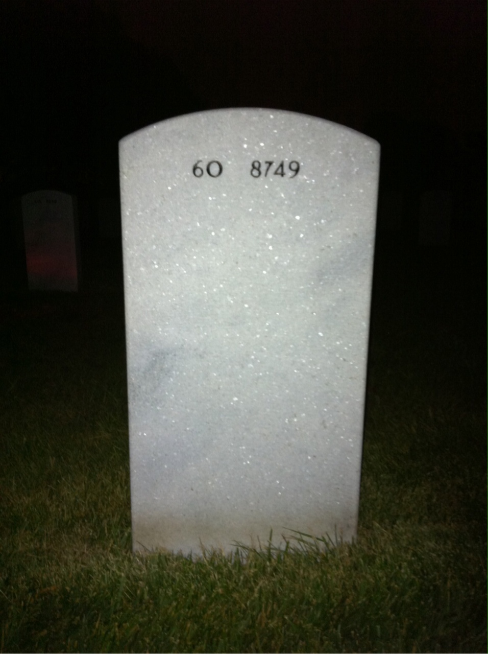 Back of headstone — Brandon Augustus