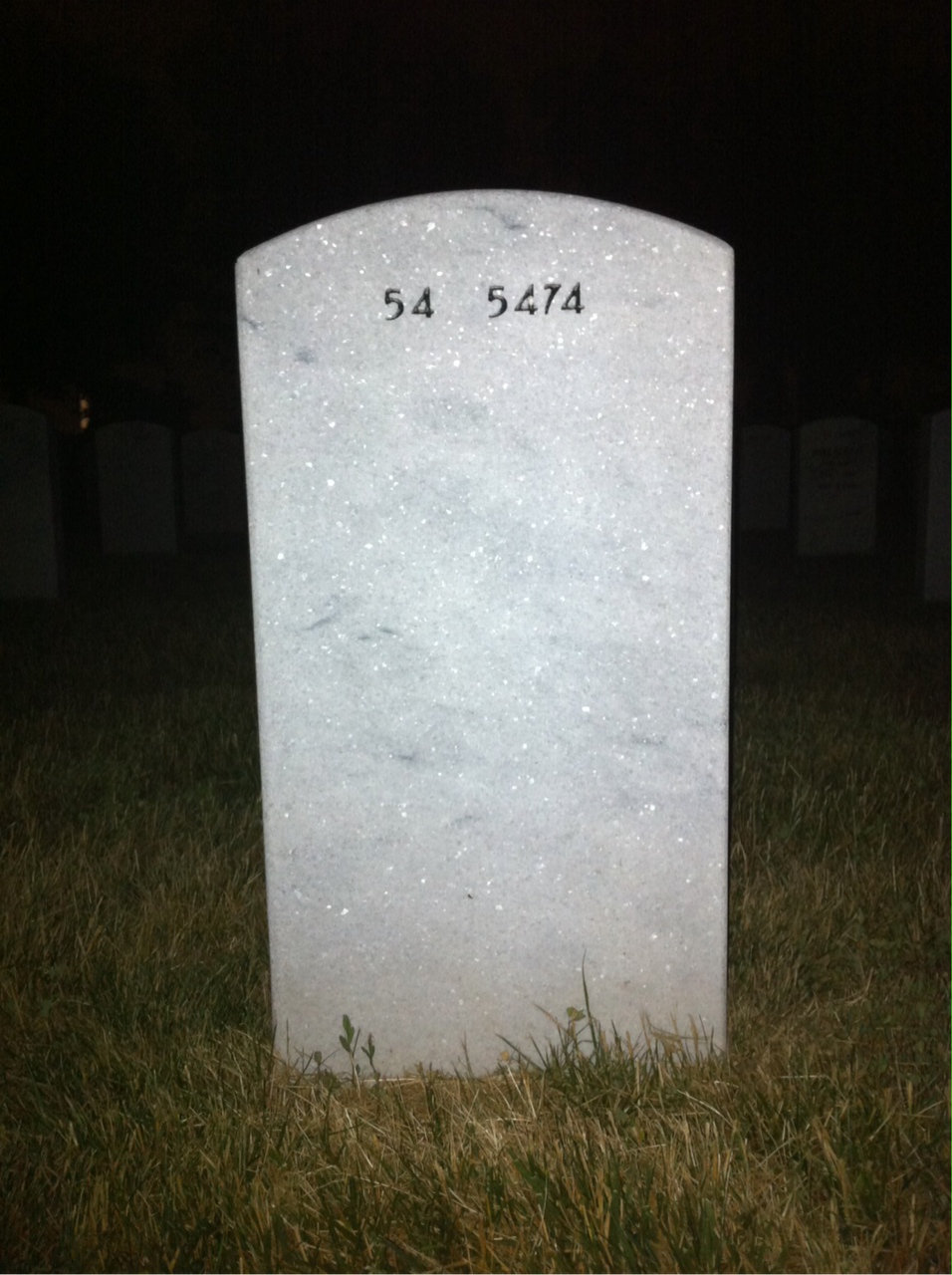 Back of headstone — Cameron Mixon