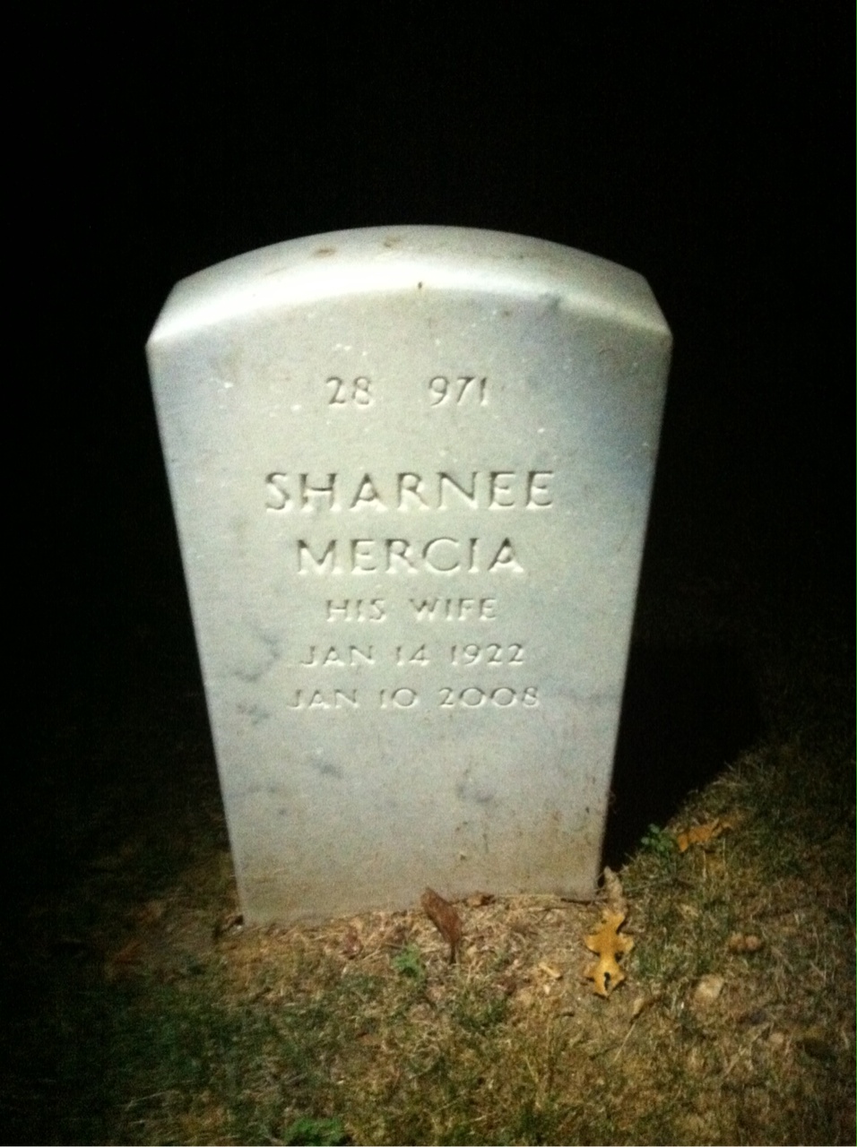 Back of headstone — John Lillback