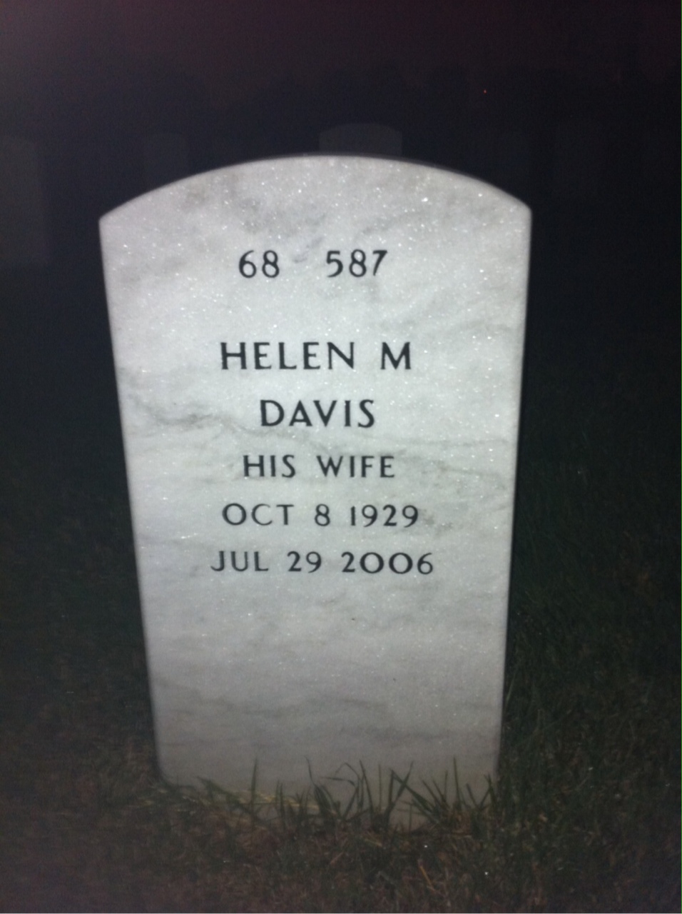 Back of headstone — William Mccormac