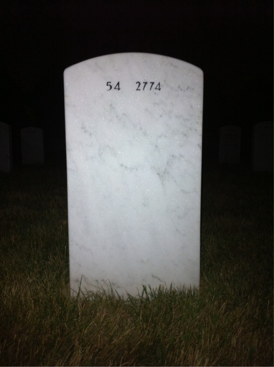 Back of headstone — Thomas Callahan