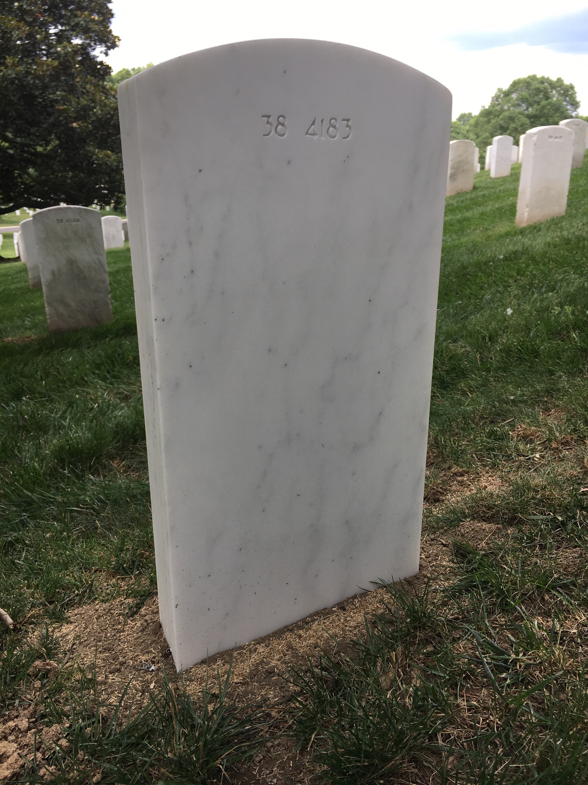 Back of headstone — William Morgan