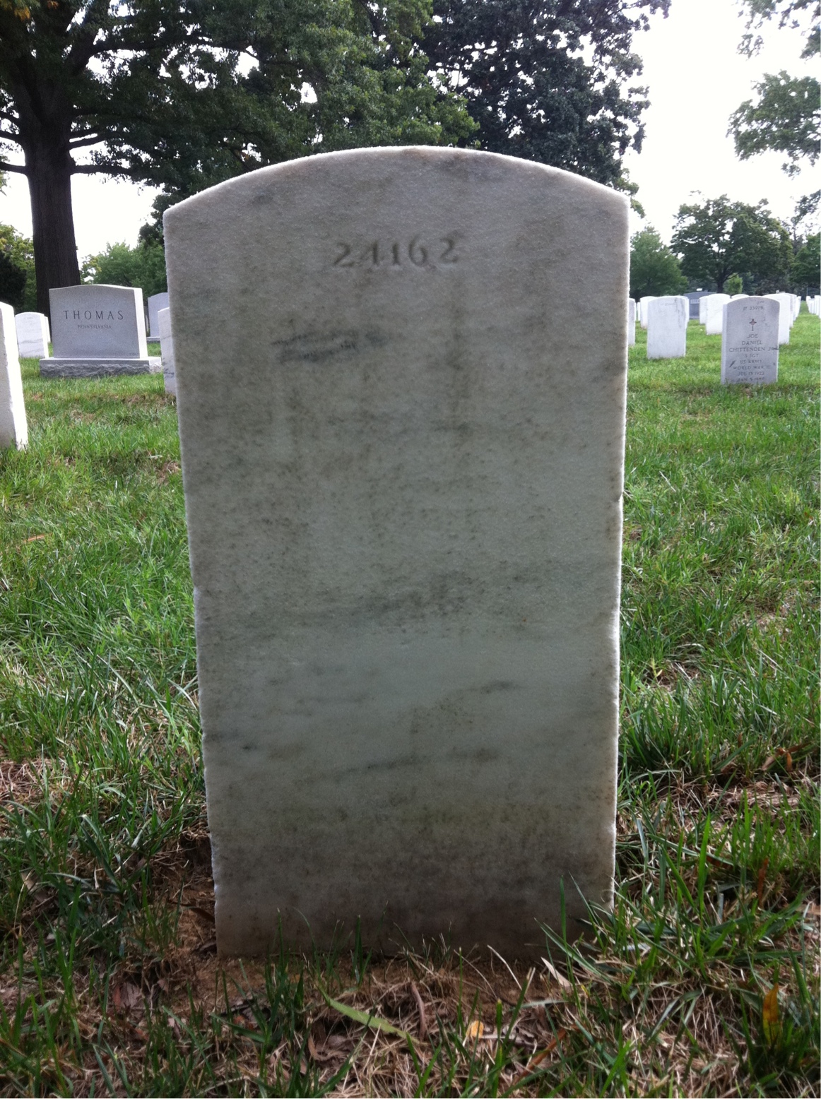 Back of headstone — Salvatore Mullica