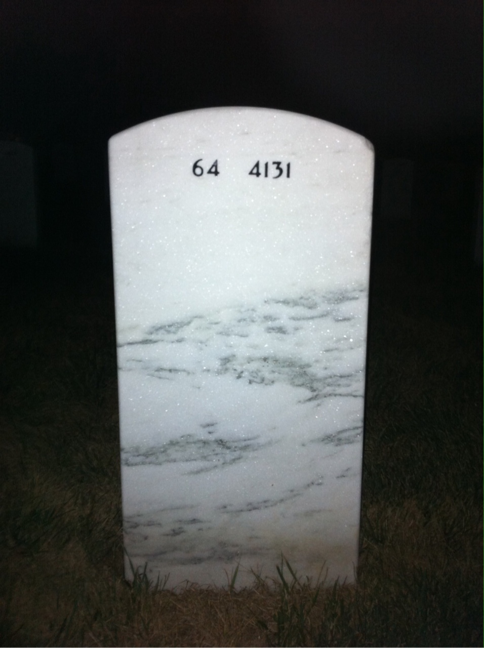 Back of headstone — Patrick Howes