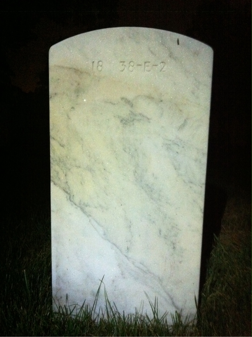 Back of headstone — Yvonne Mcneil