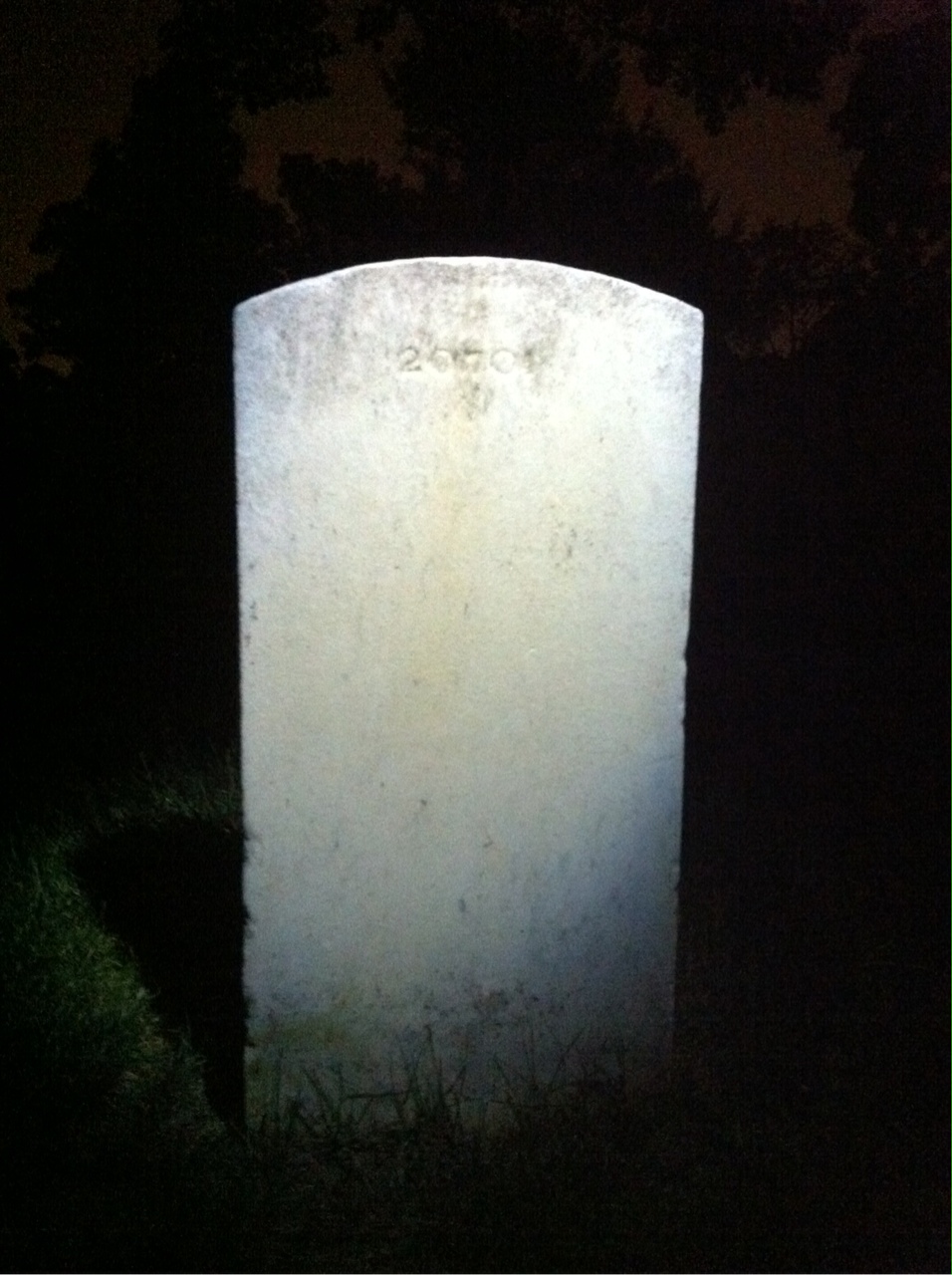 Back of headstone — Jacob Anderson