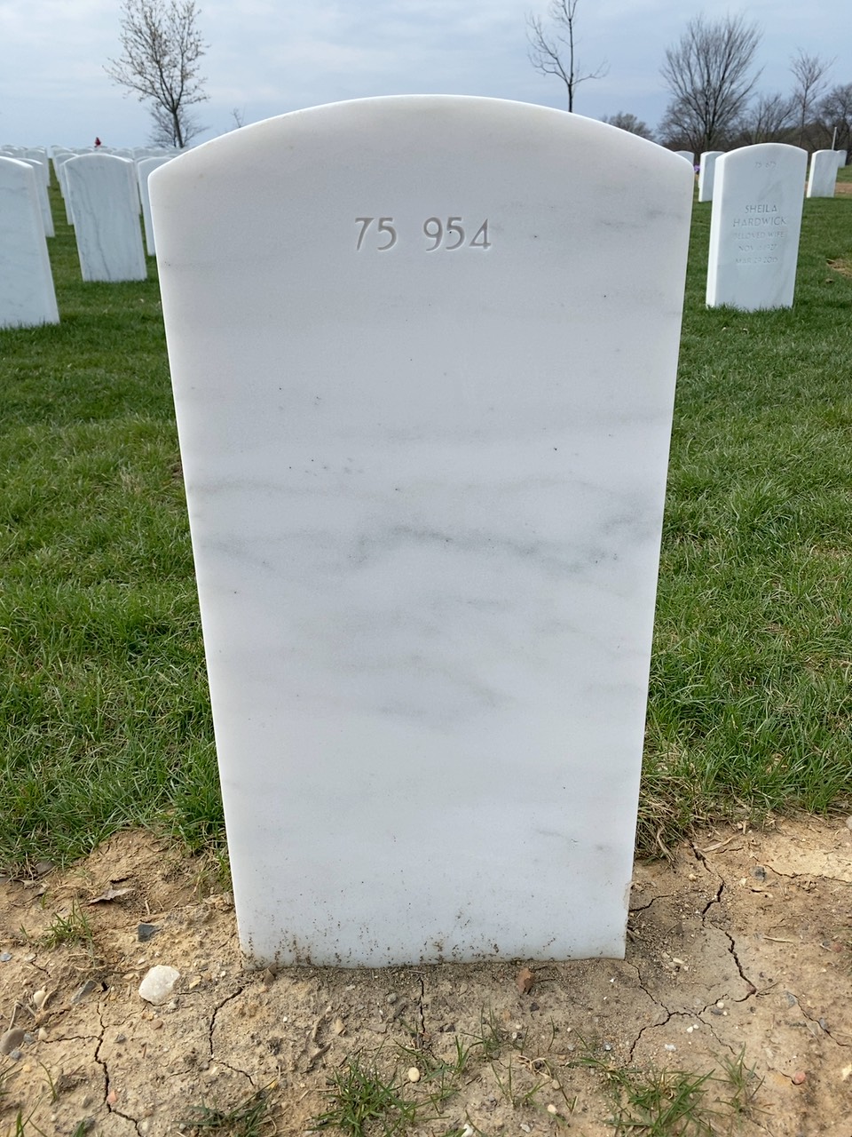 Back of headstone — Daniel Mobley