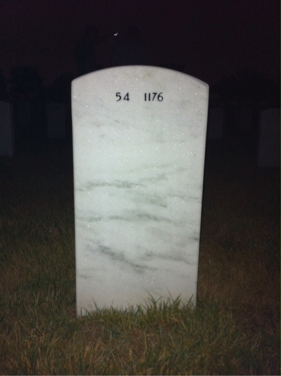 Back of headstone — Gayland Magness