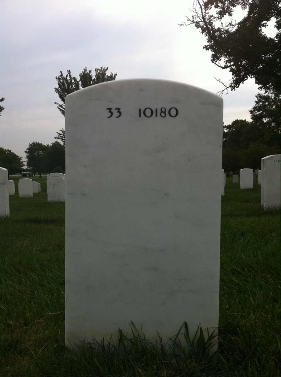 Back of headstone — Charles Lowman