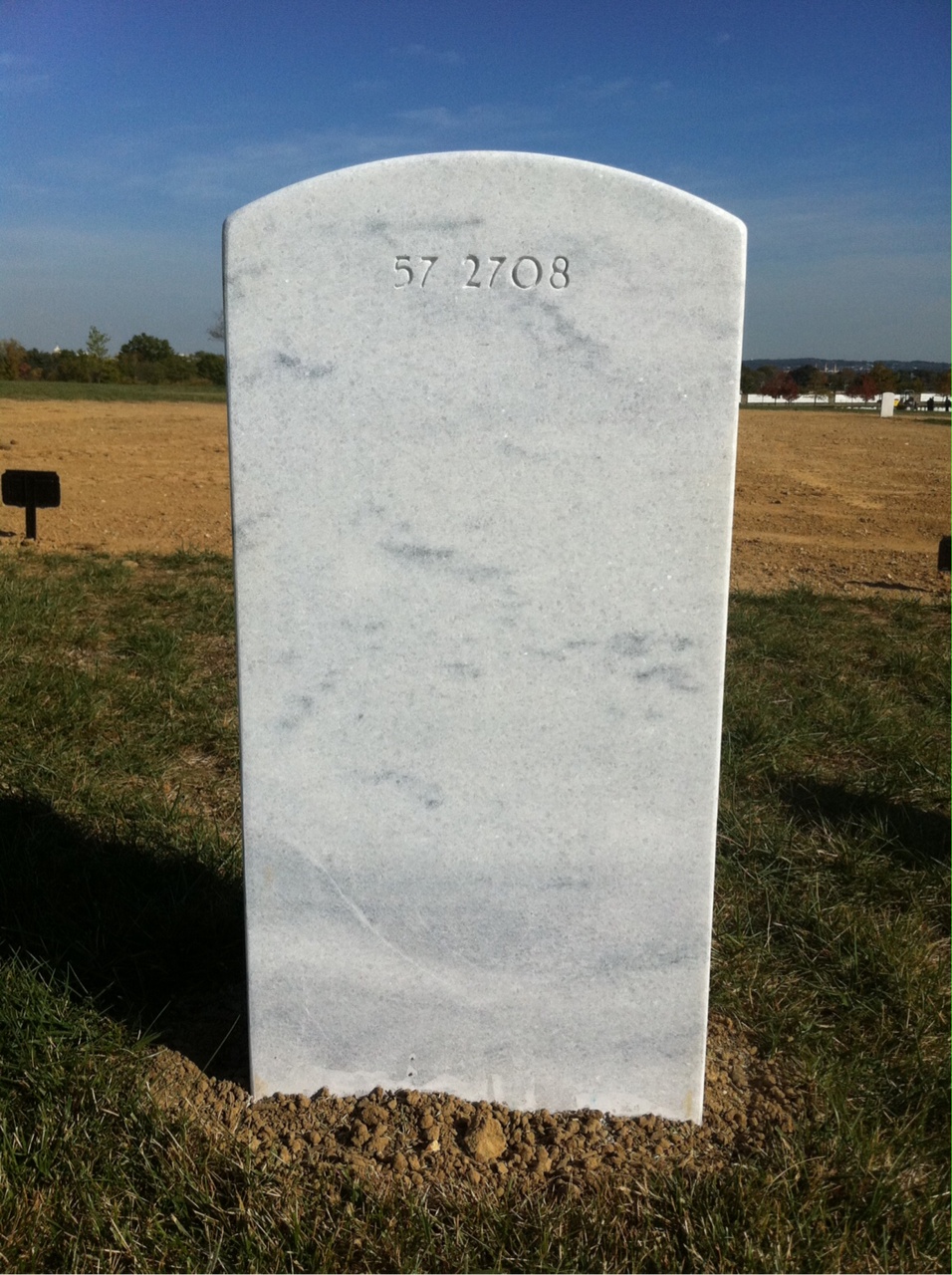 Back of headstone — Nicholas Bahorich