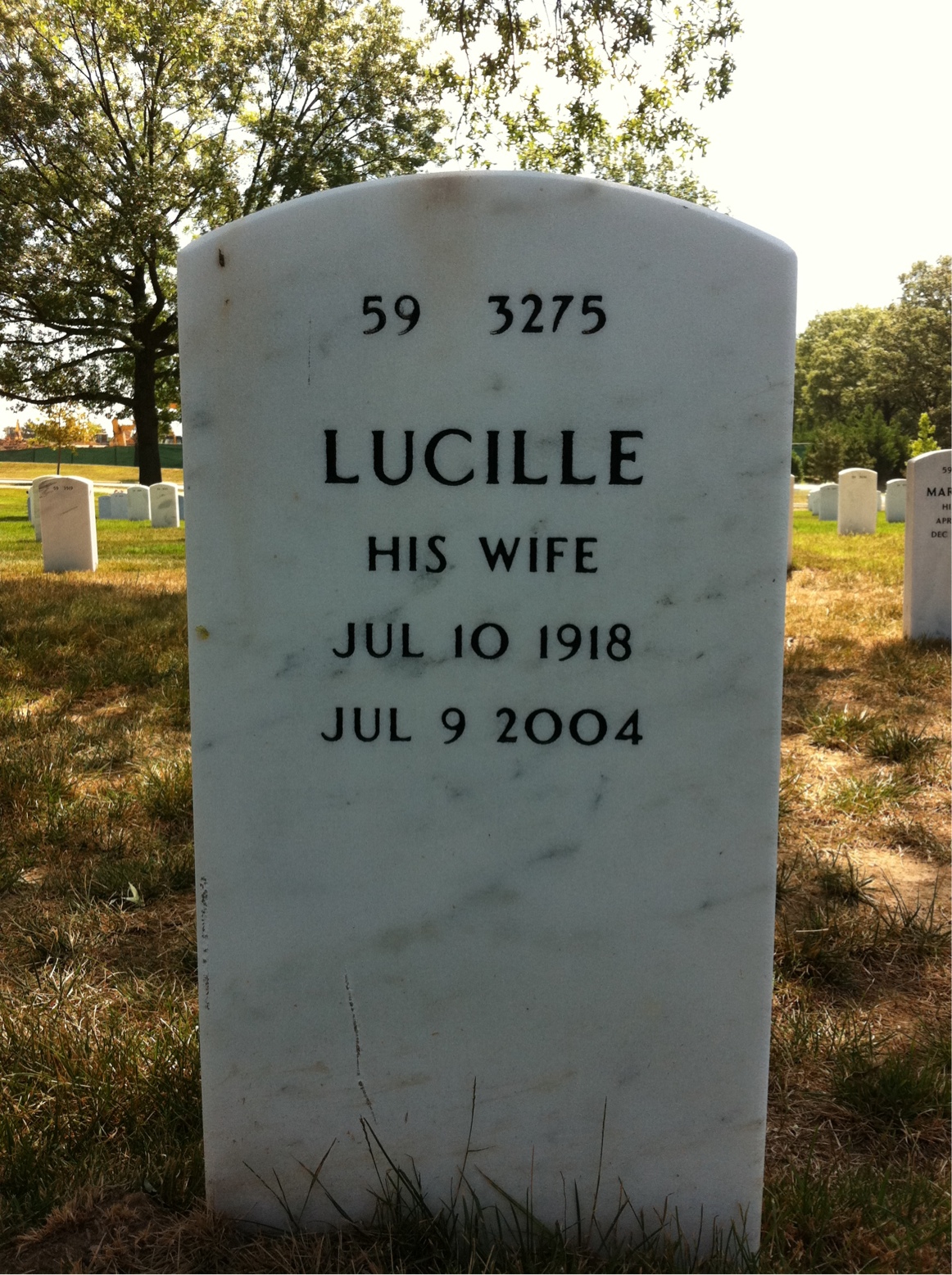 Back of headstone — Edward Doran