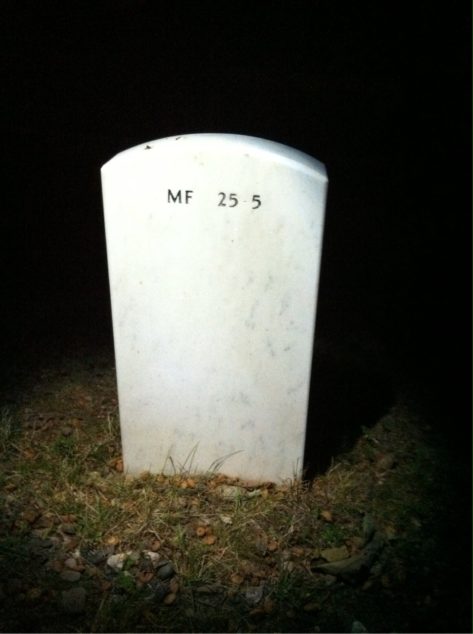 Back of headstone — Jeffrey Taylor