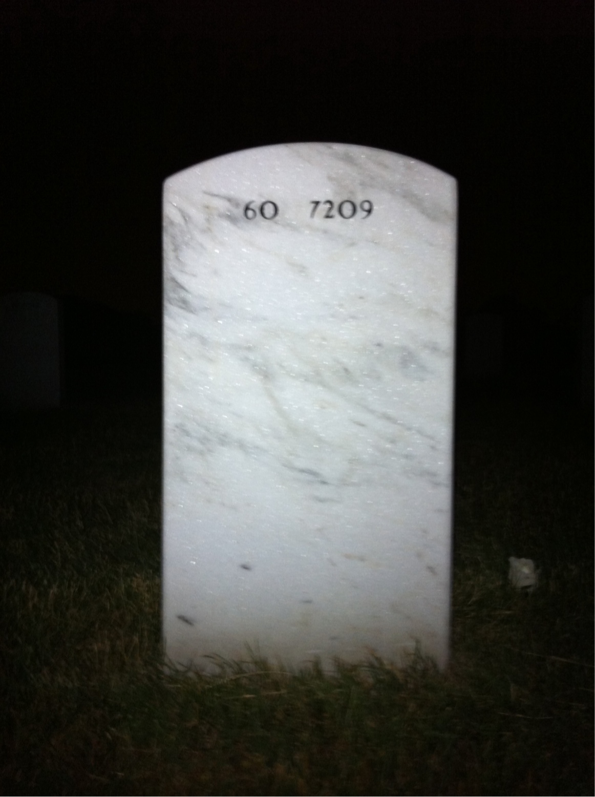 Back of headstone — Gail Liberty