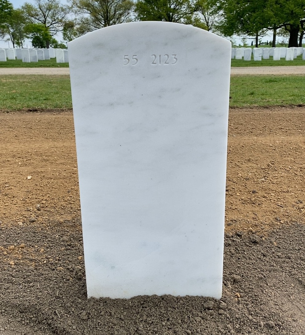 Back of headstone — John Robinson