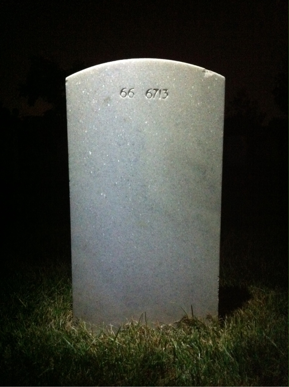 Back of headstone — Wayne Renau Lehr