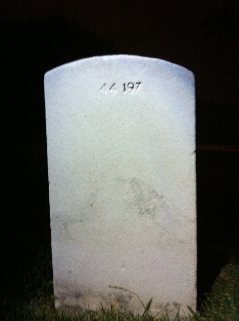Back of headstone — John Mckeller