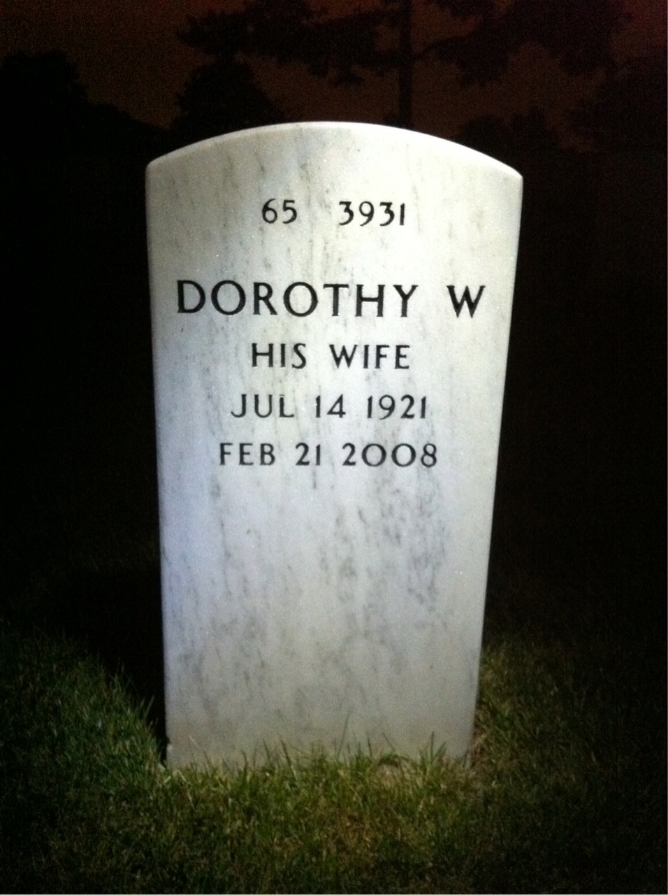 Back of headstone — Edwin Hoyler