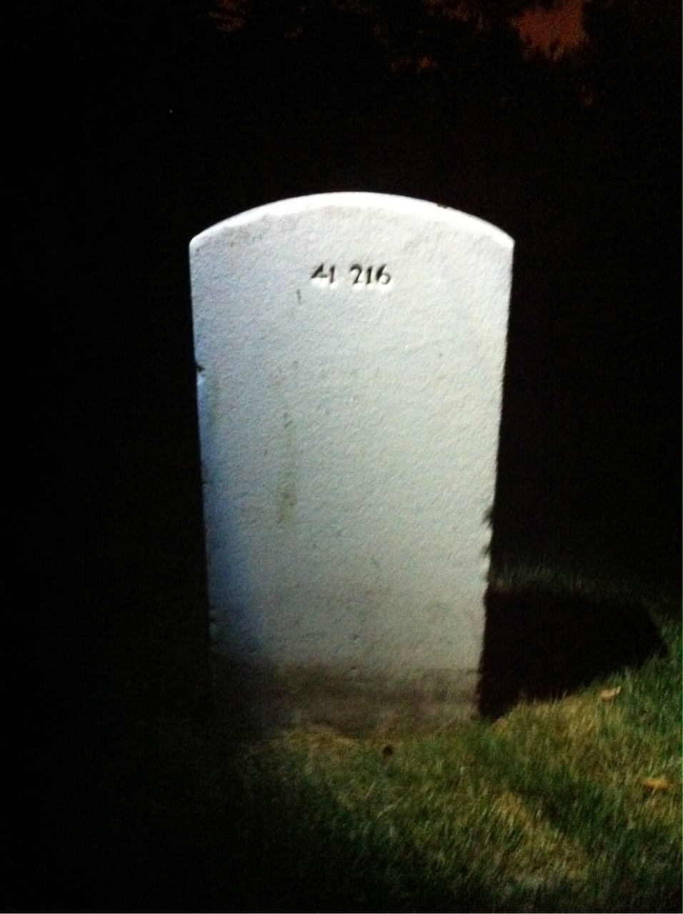 Back of headstone — Earnest Albrittain