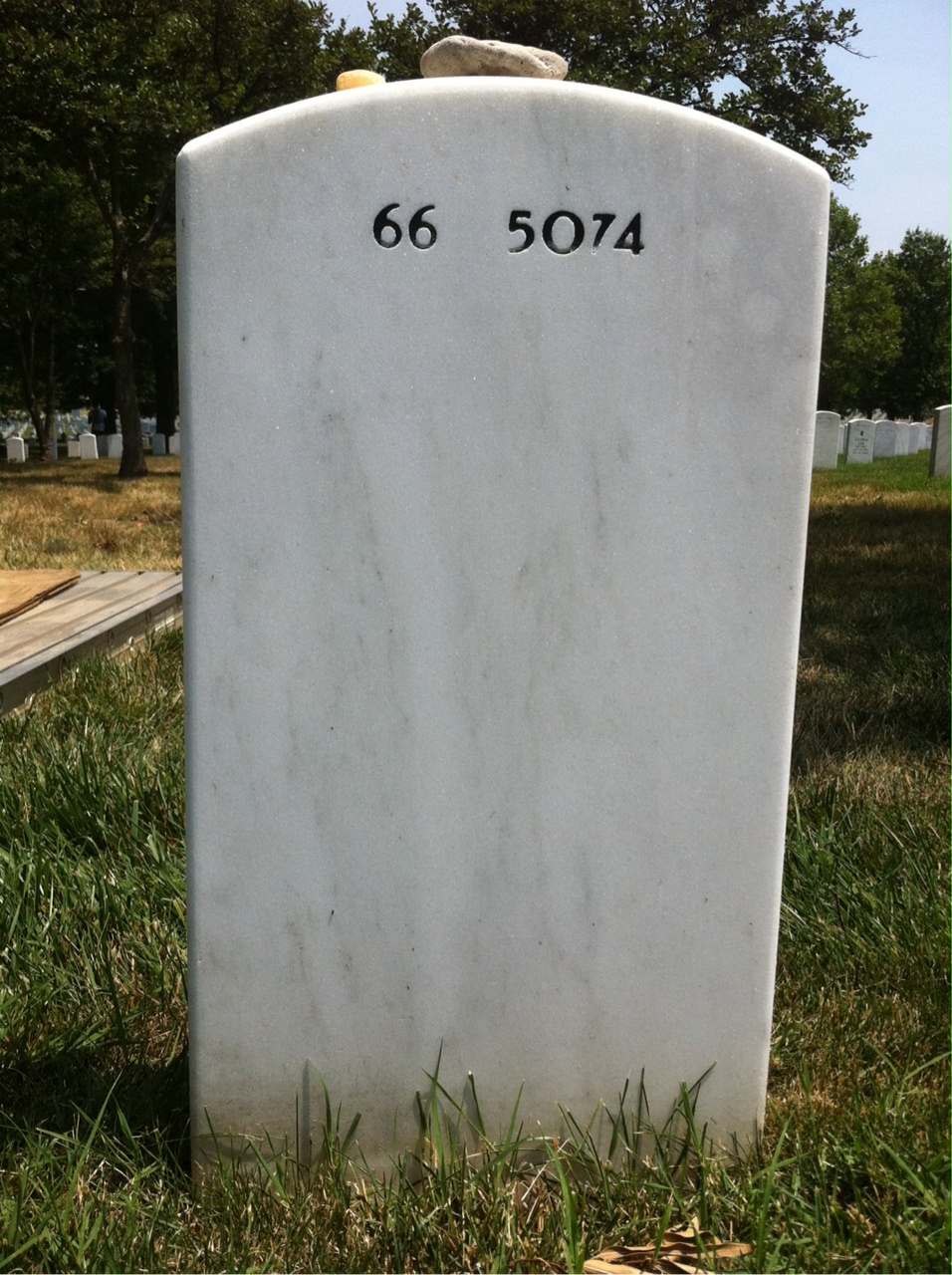 Back of headstone — Andrew Nedorolik