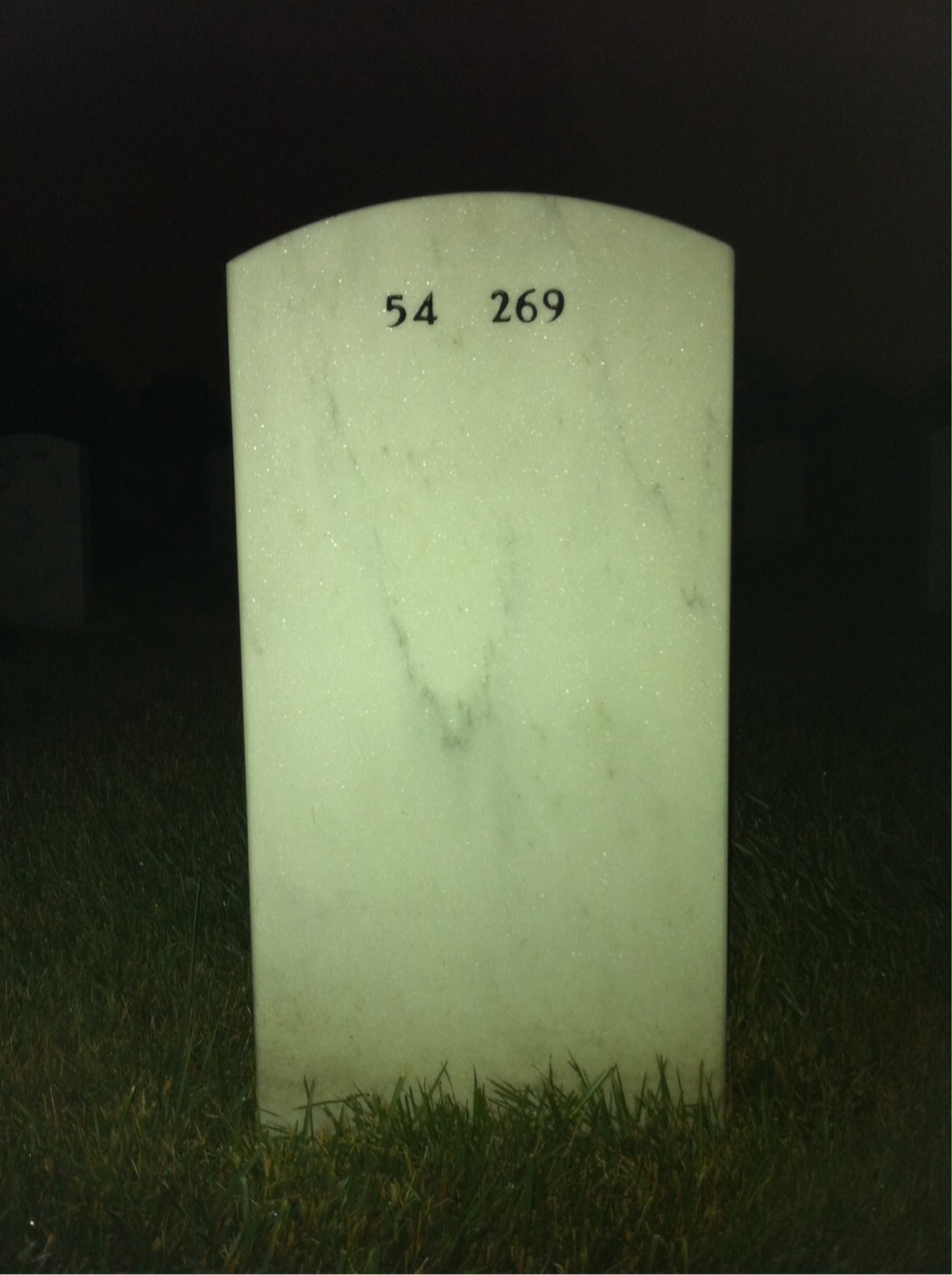 Back of headstone — Harry Patterson