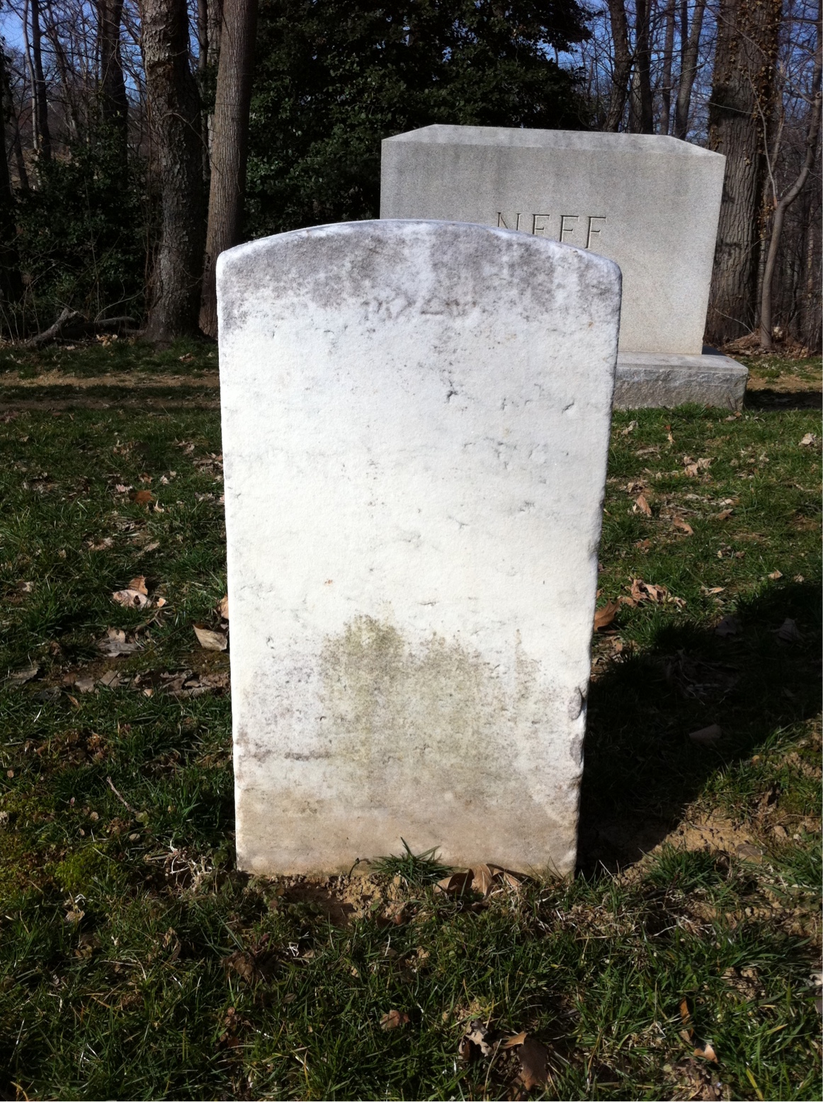 Back of headstone — Mildred Austin