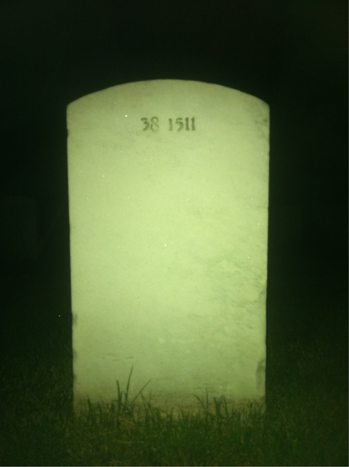 Back of headstone — William Archer
