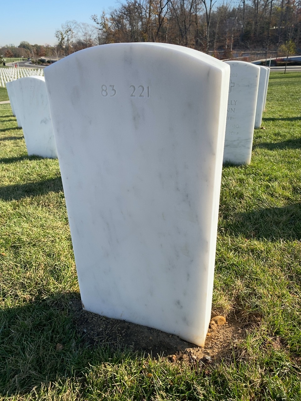Back of headstone — Lynnelle Agnew