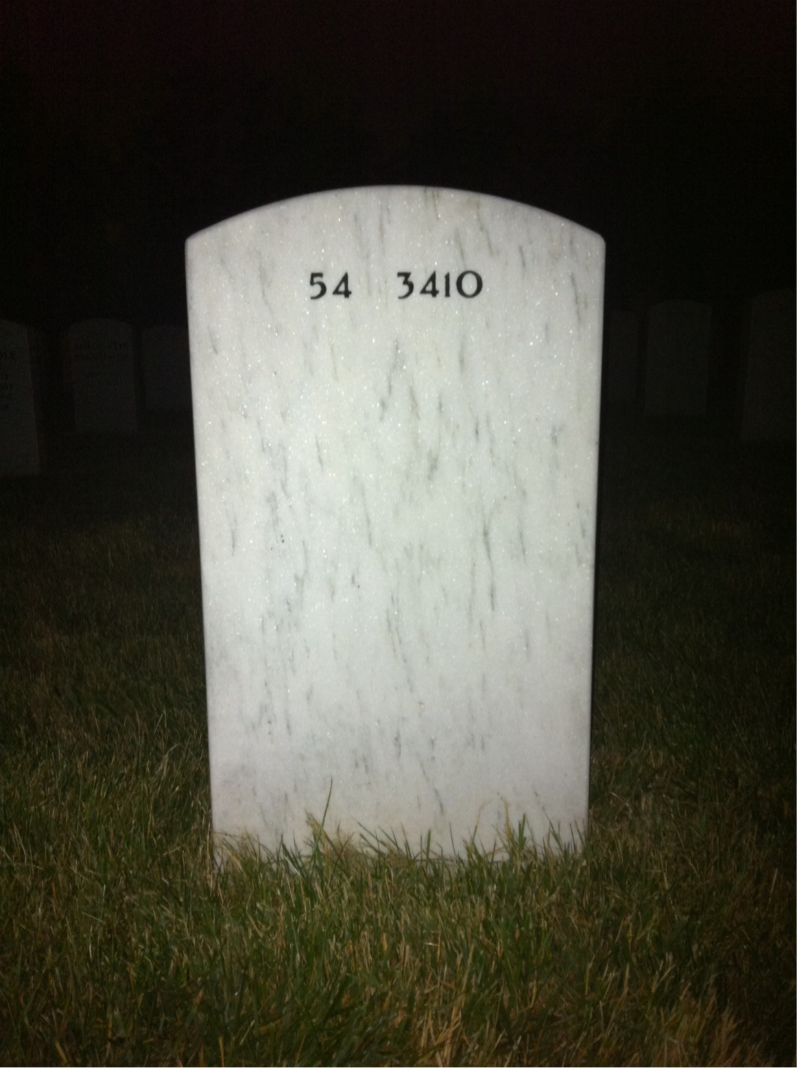 Back of headstone — Samuel Dillon