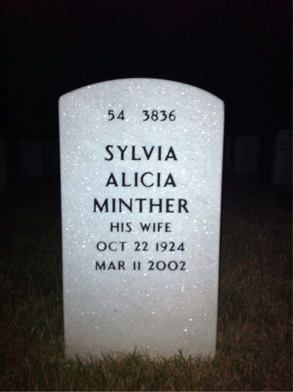 Back of headstone — John Klein
