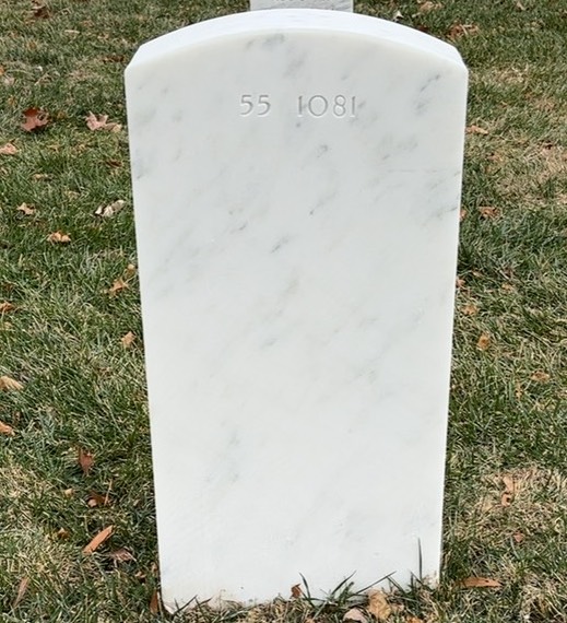 Back of headstone — Margaret Bailey