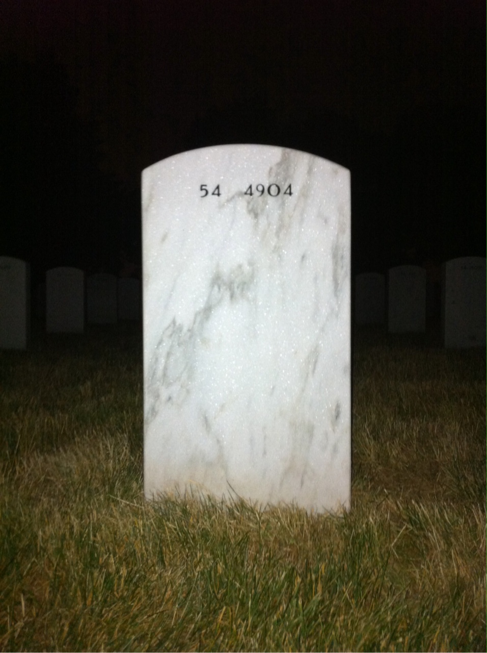 Back of headstone — Rollin Holst