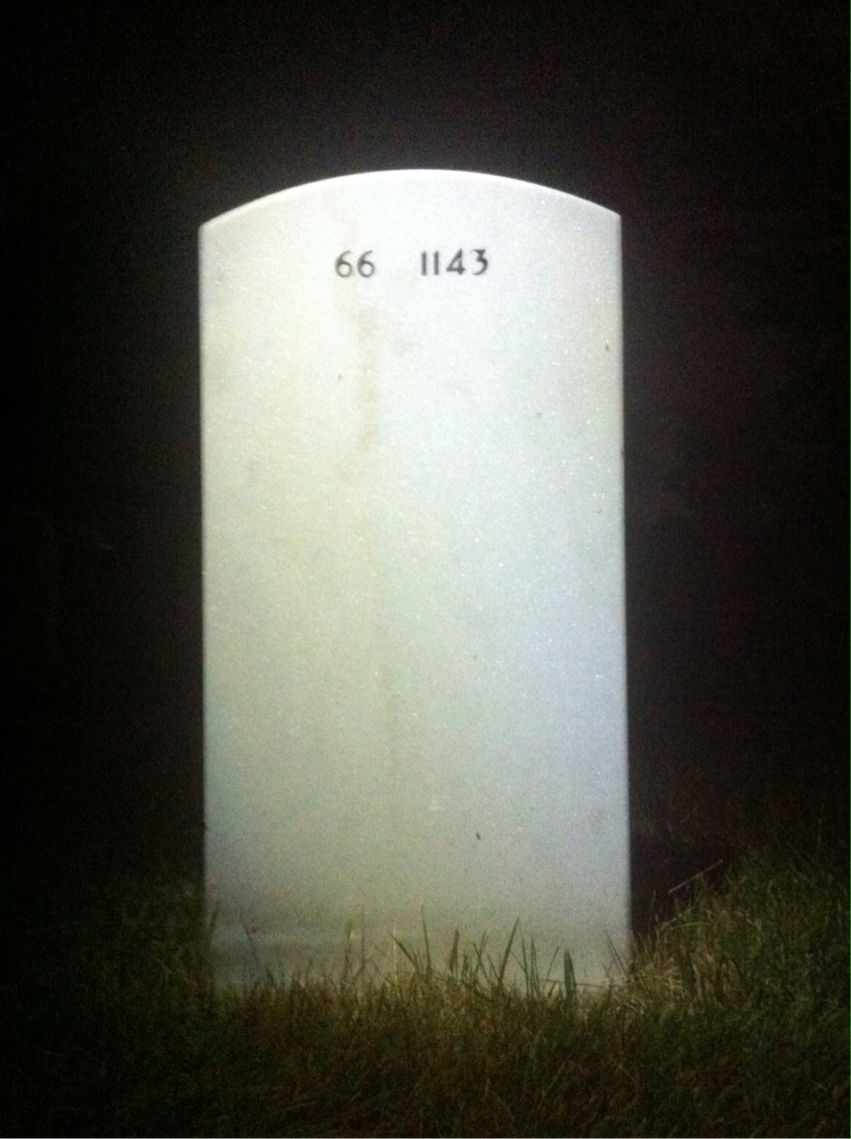 Back of headstone — Walter Stewart