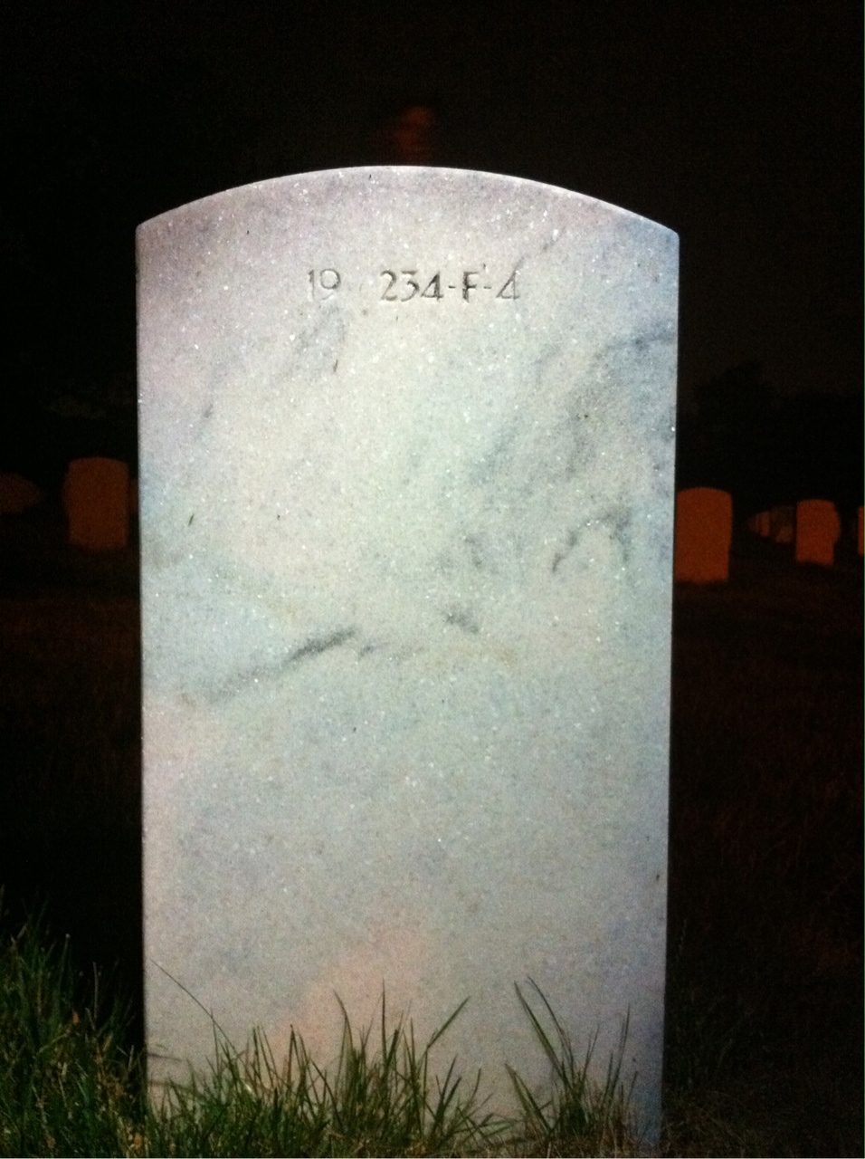 Back of headstone — Edith Anderson