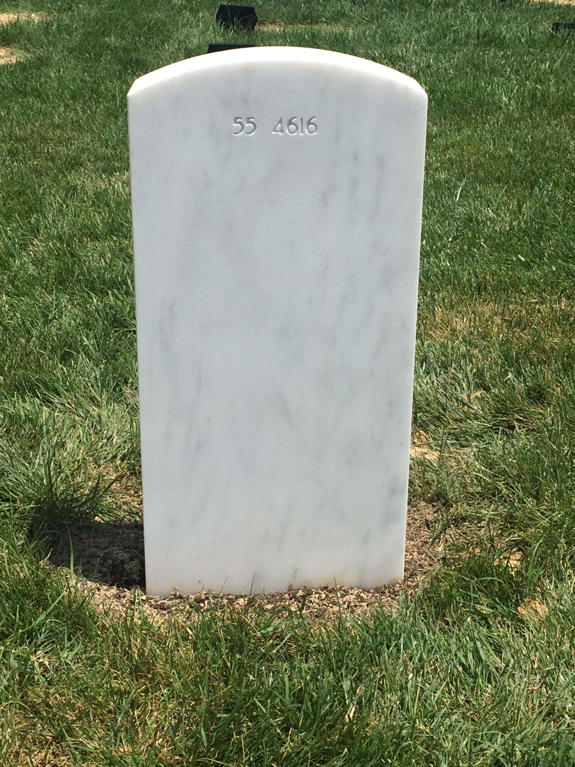 Back of headstone — Jerry Morgan
