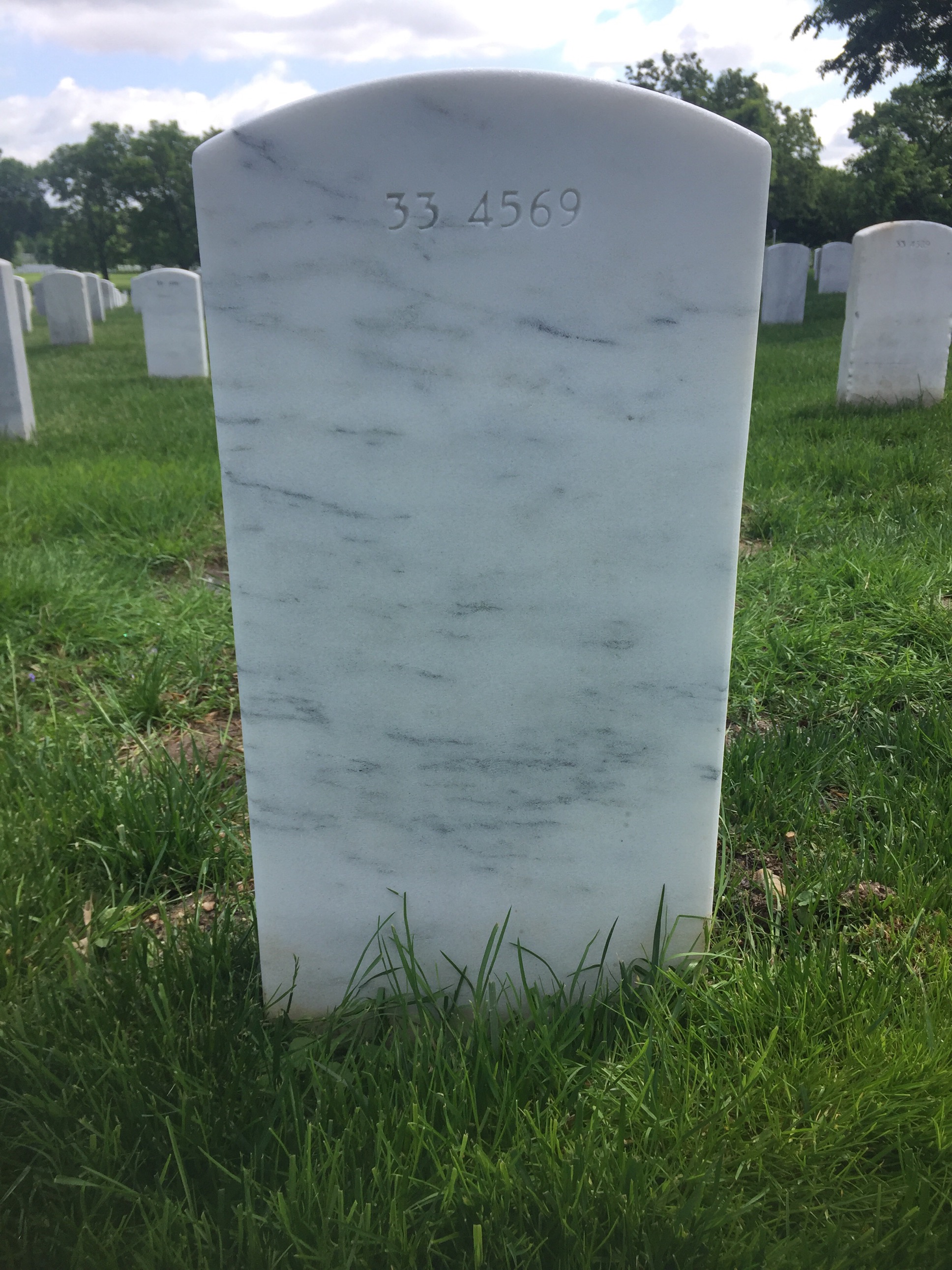 Back of headstone — Daniel Eli Sidles