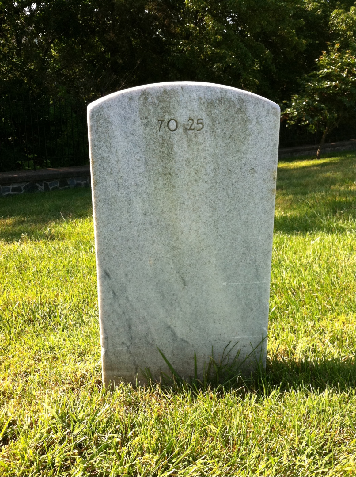Back of headstone — William Francis Brimble