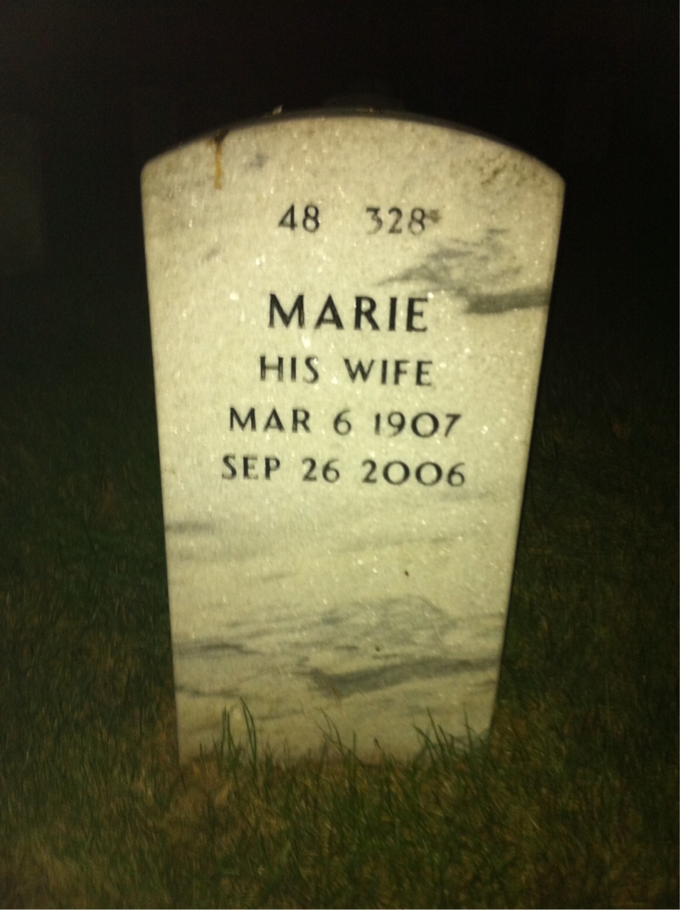 Back of headstone — Israel Shultz