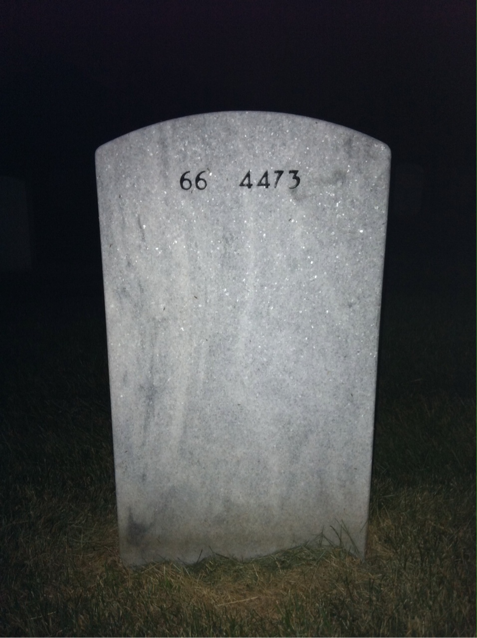Back of headstone — Robert Rivers