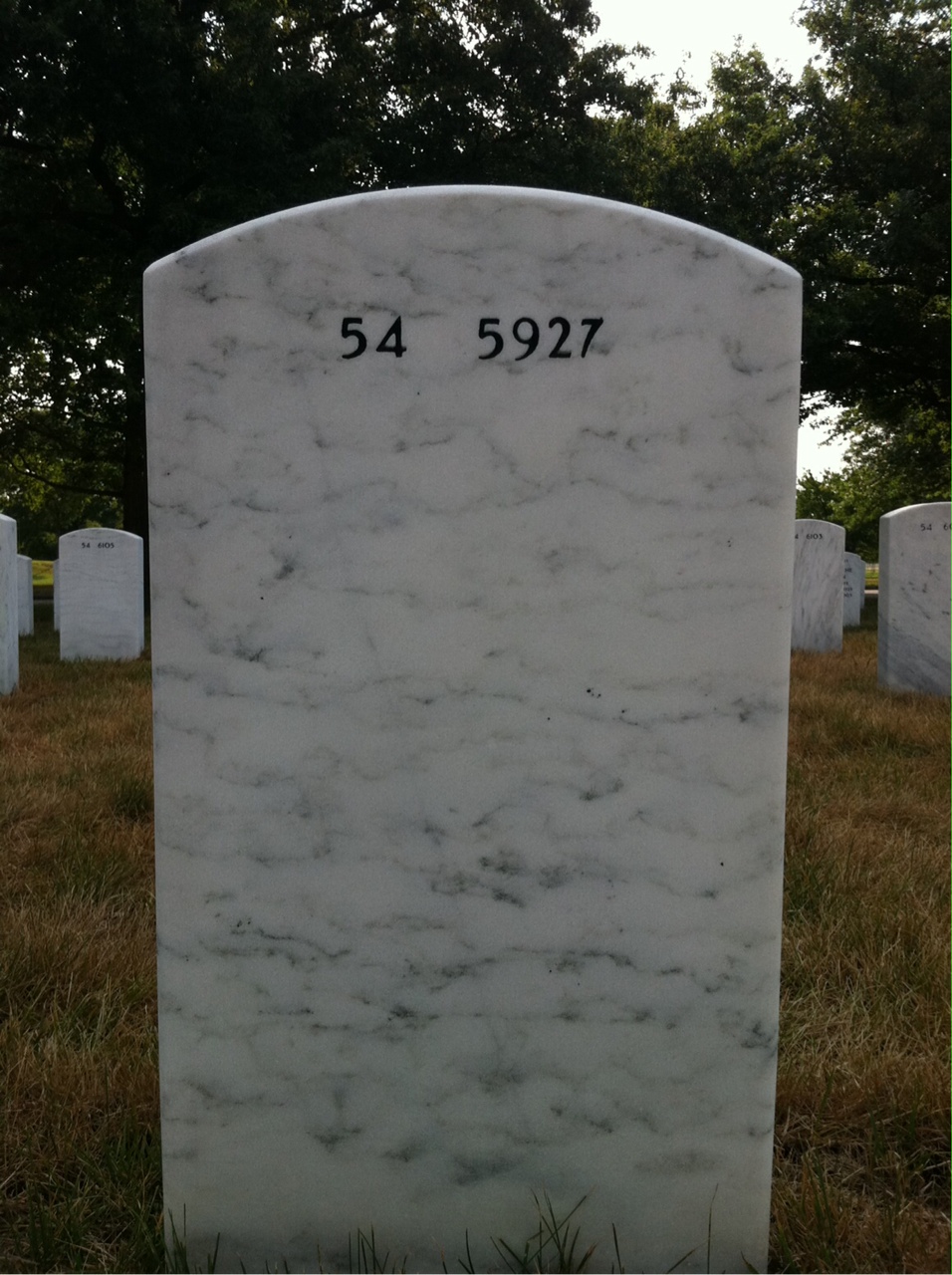 Back of headstone — Thomas Greenwood