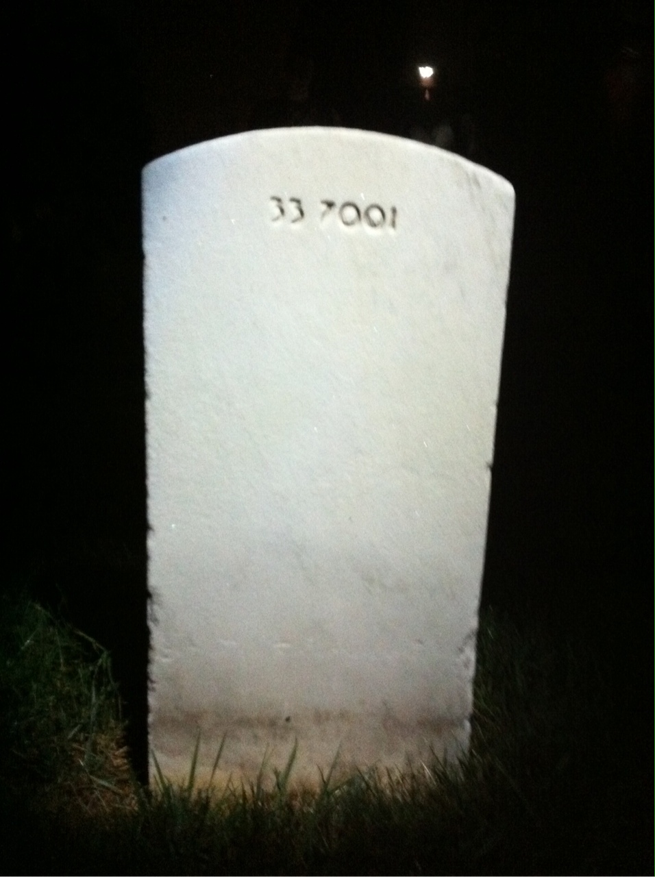 Back of headstone — William Annas