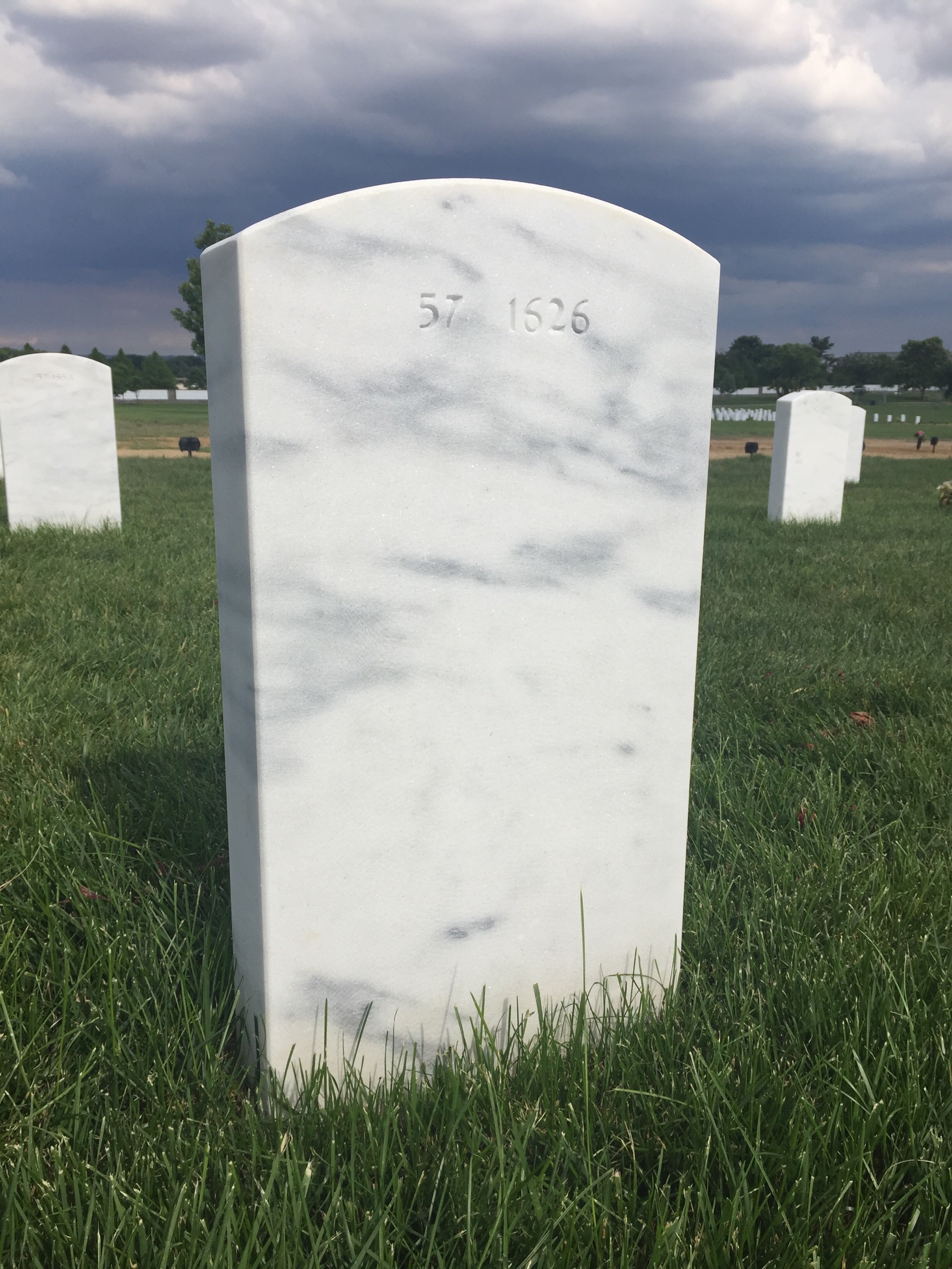 Back of headstone — Vertosel V Ruffin