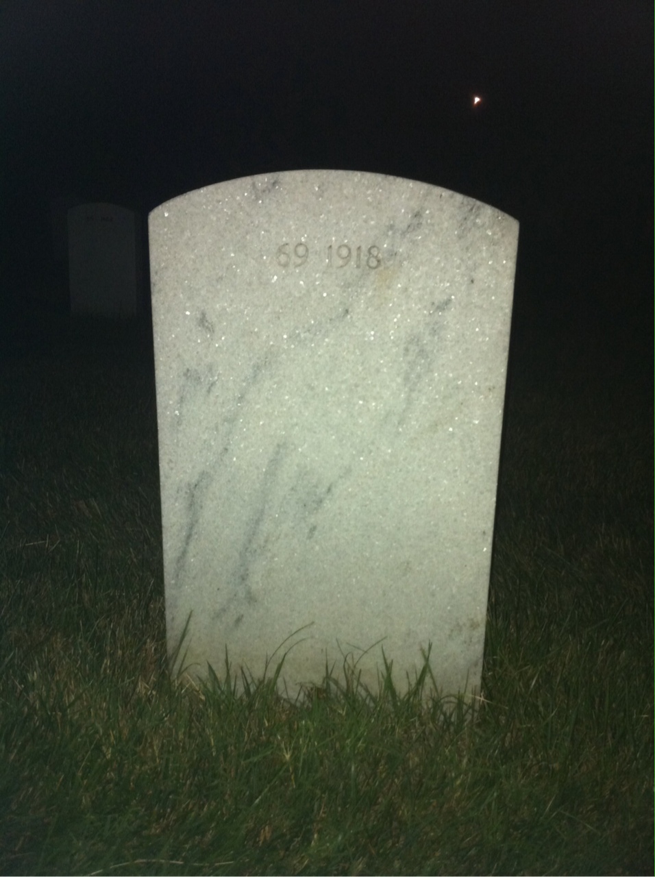 Back of headstone — Billy Melvin