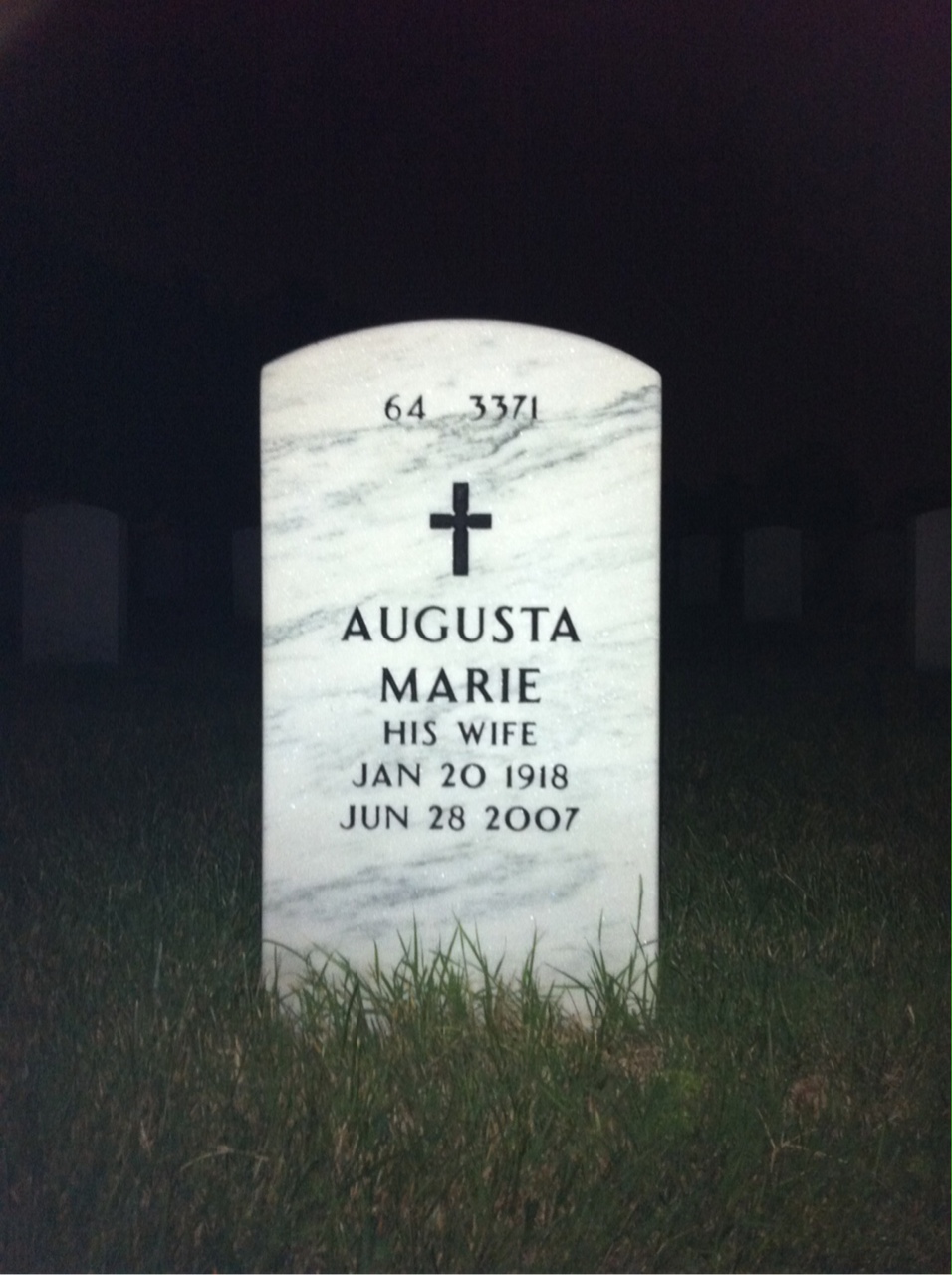 Back of headstone — James Taylor