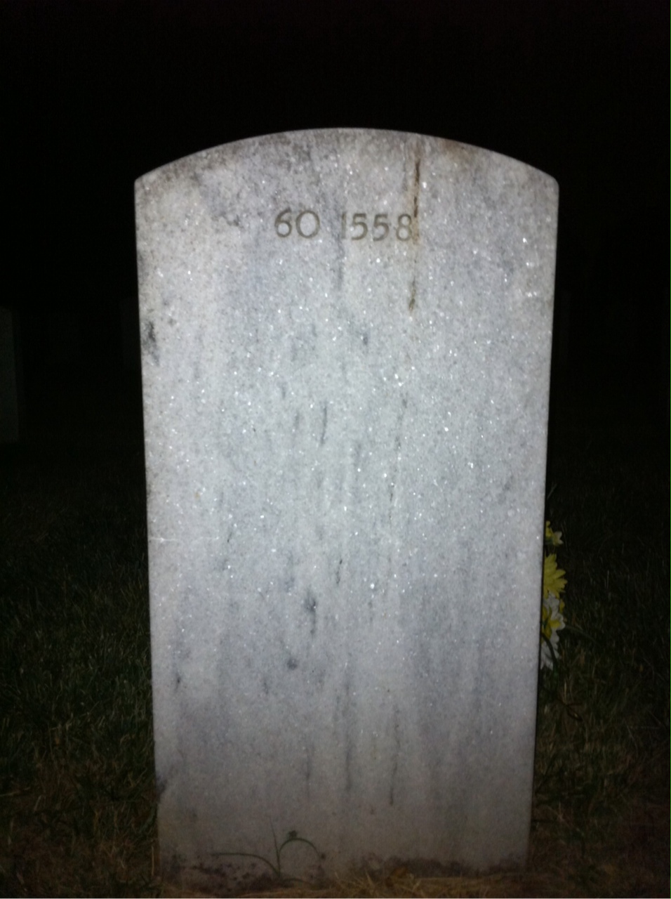 Back of headstone — Robert T Farley
