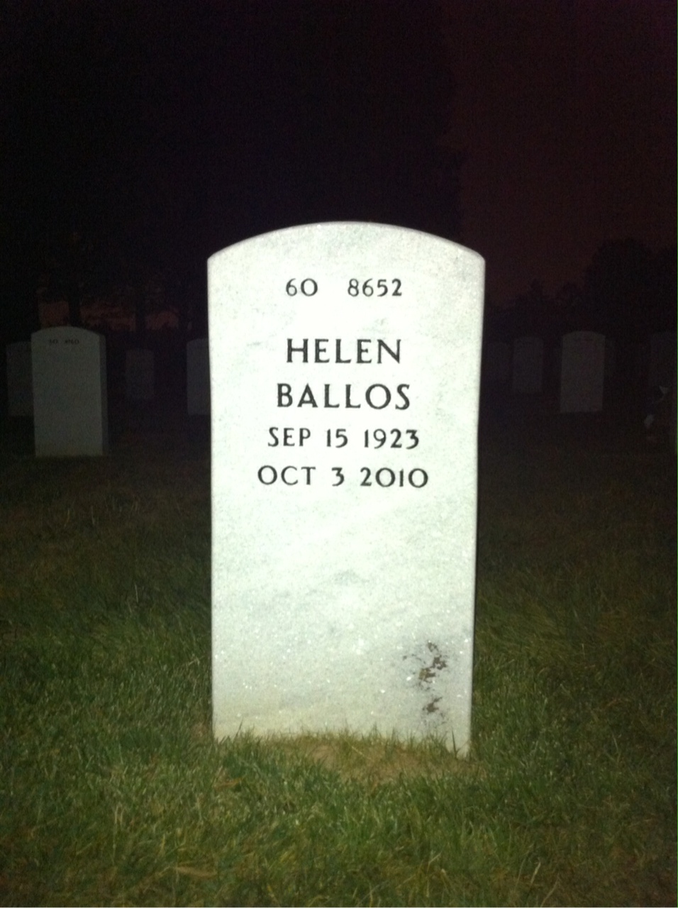 Back of headstone — John Ponish