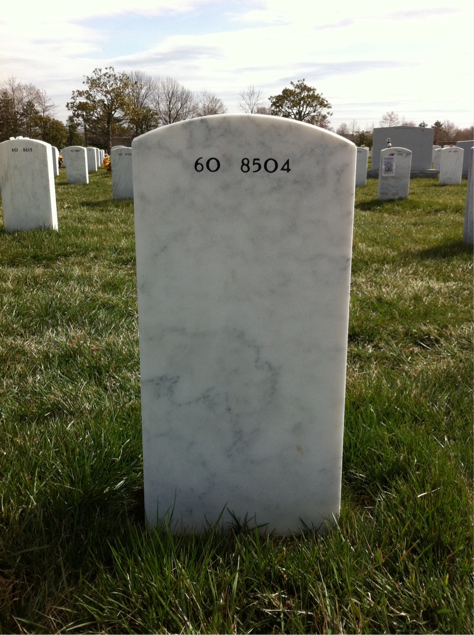 Back of headstone — William Rechenmacher