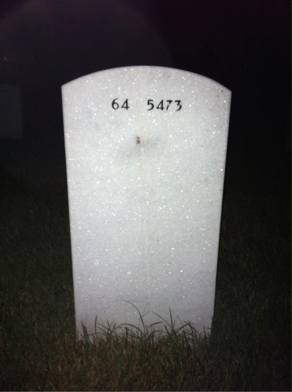 Back of headstone — Robert Tucker