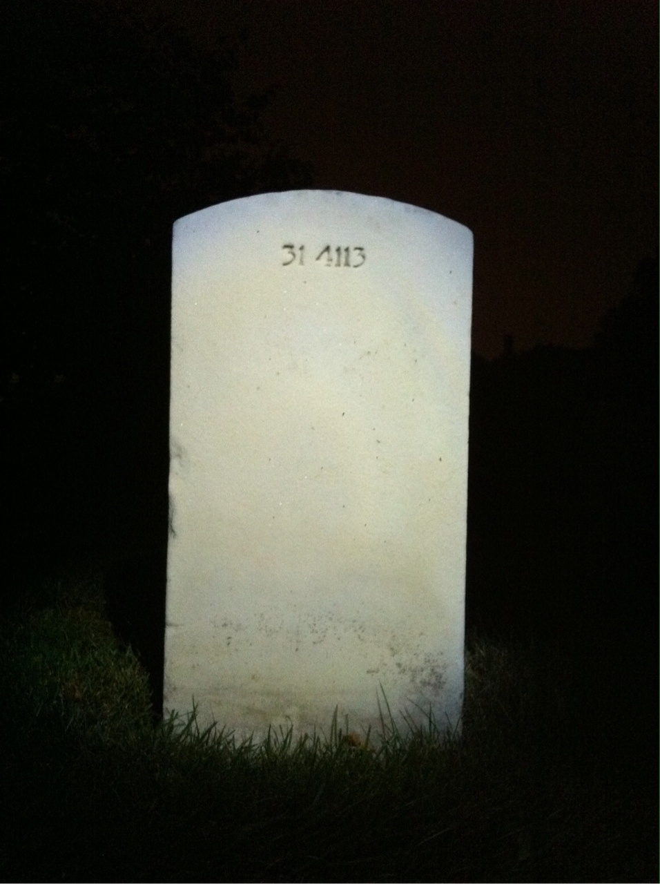 Back of headstone — Roy Minard
