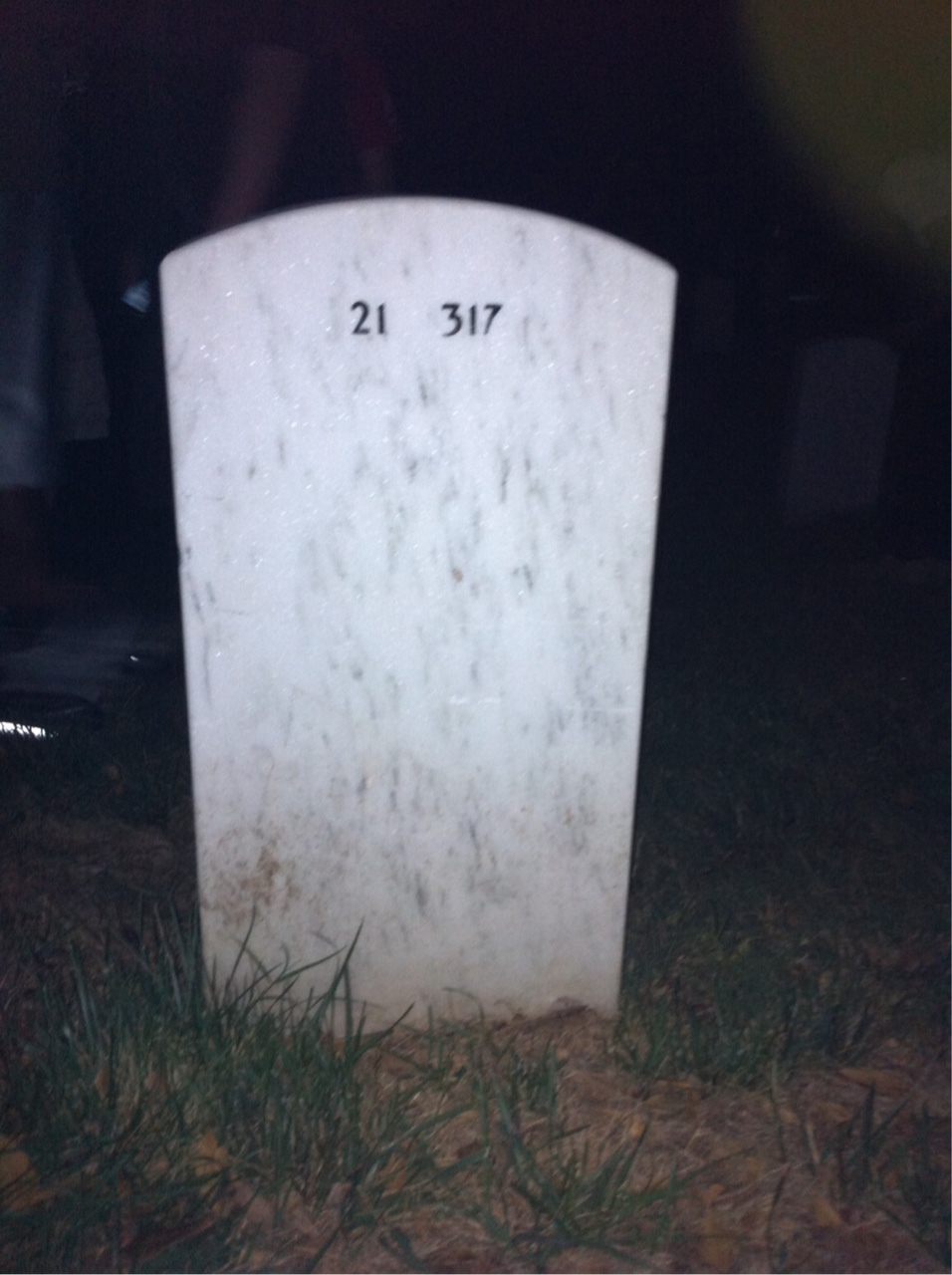 Back of headstone — Ethel Scott